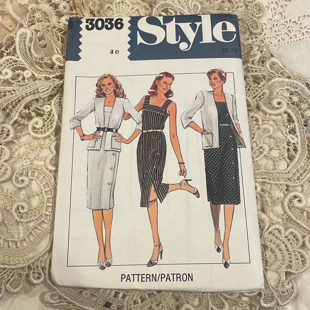 Vtg‎ 1980 Dress Pattern